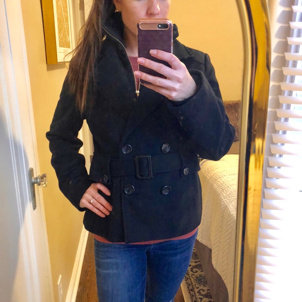 Guess Brand Black Peacoat